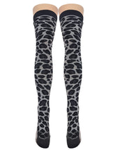 Leopard Over Knee Socks (Made In Italy)